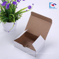 Folable White Corrugated Cardboard Ruse shipping box For Garment